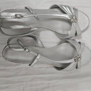 Silver Benjamin Walk Touch Ups kitten heel